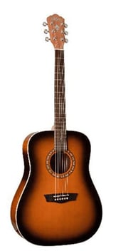 Washburn Dreadnaught Acoustic Guitar, Tobacco Burst